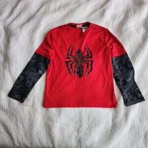 Marvel Comics Ultimate Spiderman Boys Long Sleeve T-Shirt size M